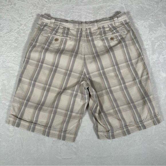 Tommy Bahama Shorts Men Size 35 Plaid Silk Blend 10" Inseam Paradise Nation GUC - Picture 8 of 12